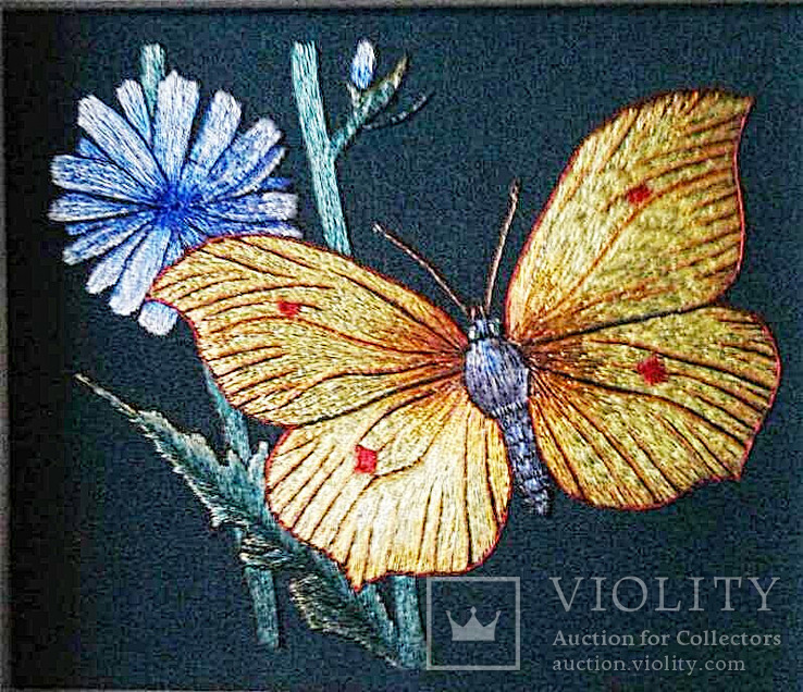Вышивка "Бабочка-лимонница", фото №2