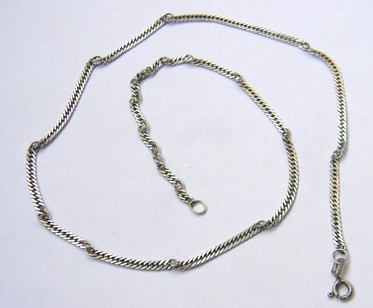 Серебряная цепочка "Серпантин", Серебро 800 пробы, 5,0 грамма, 46 см.