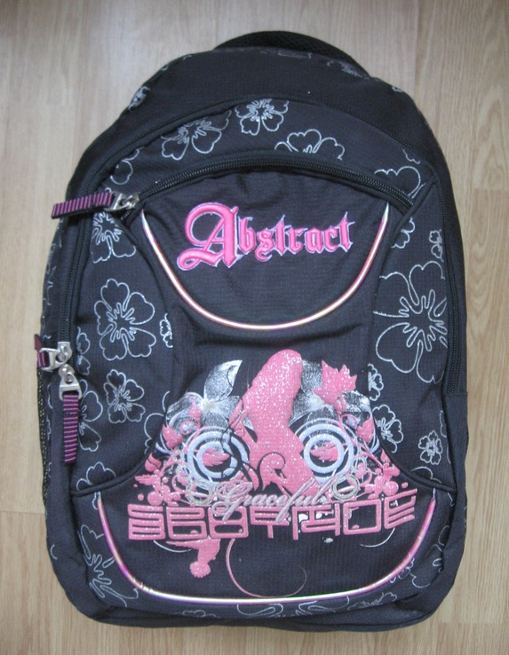 Рюкзак для девочек Olli (черно розовый), numer zdjęcia 2