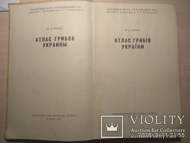 "Атлас грибів України" М.Я.Зерова 1974г., фото №4