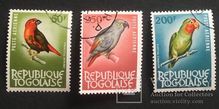 Фауна, Птицы, Того 1964 г., гашенные, фото №2