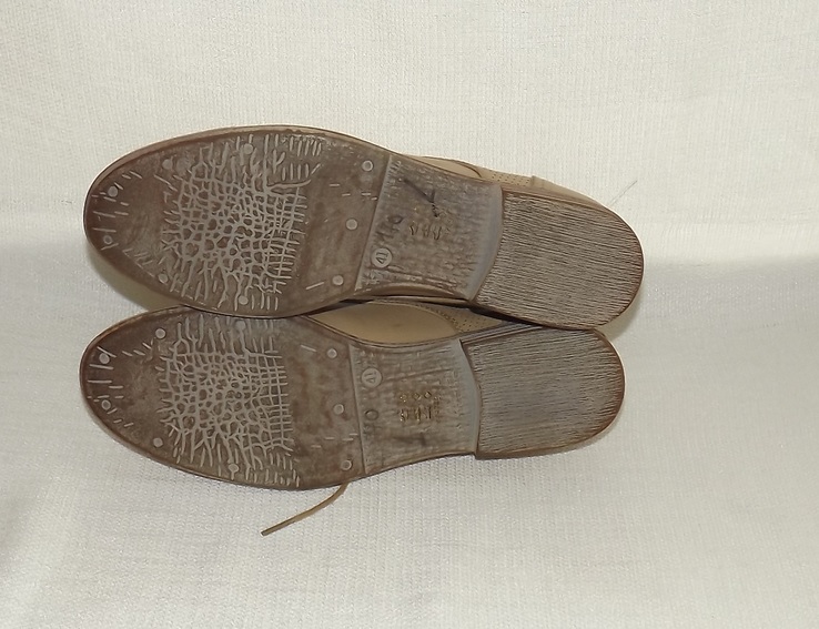 Туфли 26 стелька,браги бежевые шнуровка Casual Bygemo, фото №9