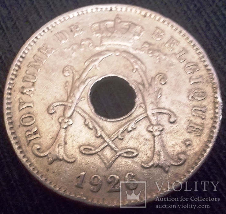 10 центів 1926 року Бельгія (французька мова), фото №2