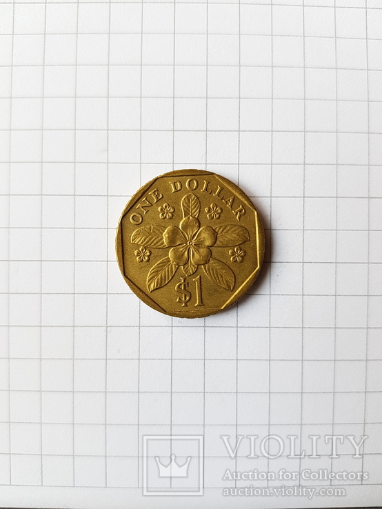 Сингапур, 1 доллар 1989 год. N166