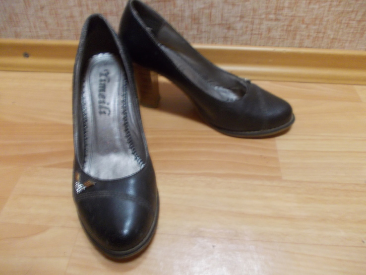 Туфли женские чено-коричневые 37 размер стелька 23 см, фото №3