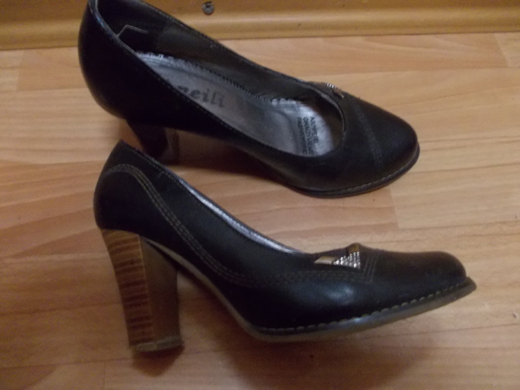 Туфли женские чено-коричневые 37 размер стелька 23 см, фото №7