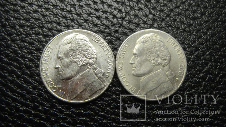5 центів США 2001 (два різновиди)