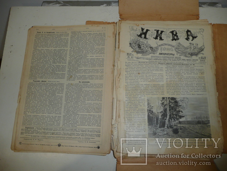 Журнал Нива. Фрагменты, остатки 1913г., фото №4