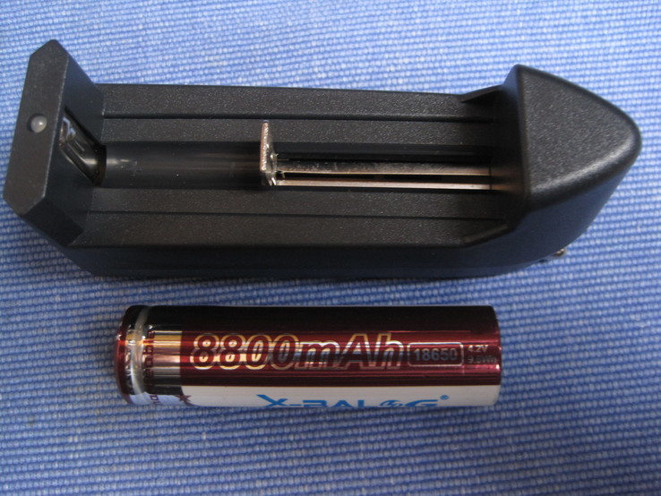 Зарядное для аккумулятора 18650 + аккумулятор №2, фото №5