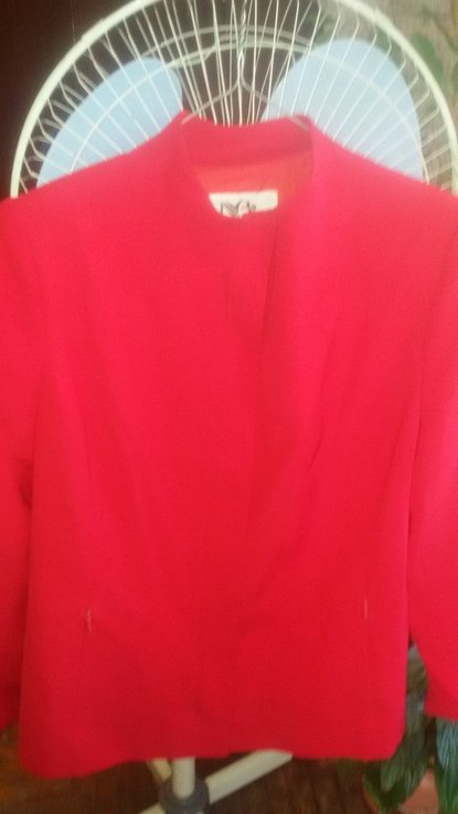 Яркий красный пиджак на Замке Natali Bolgar Натали Болгар m-l, фото №4