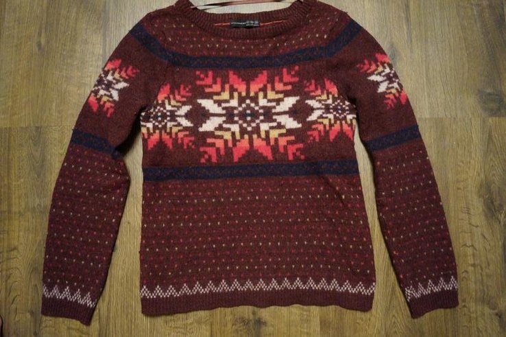 Тепленький Шерстяной свитер Atmosphere со снежинкой, 10 р, photo number 5