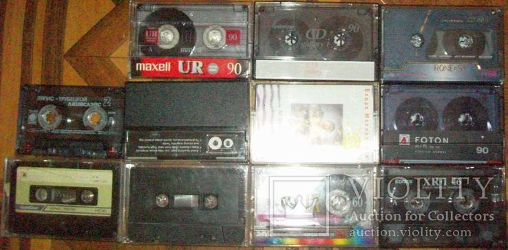 Аудиокассеты импортные с записями. 11 штук., фото №3