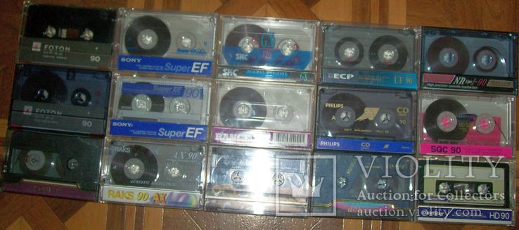 Импортные аудиокассеты с записями 15 штук., фото №3