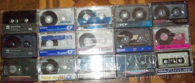 Импортные аудиокассеты с записями 15 штук., фото №4