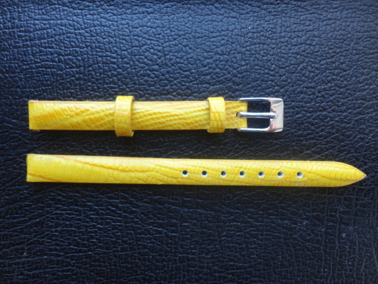 Ремешок для женских часов Bandco, желтый, глянцевый, фото №3