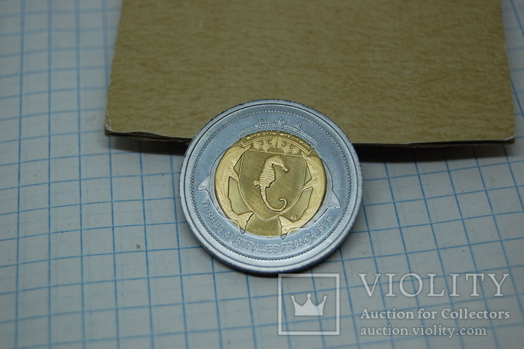 Набор 6 монет франки 2012г Французские Австралийские территории. Корабли, фото №8