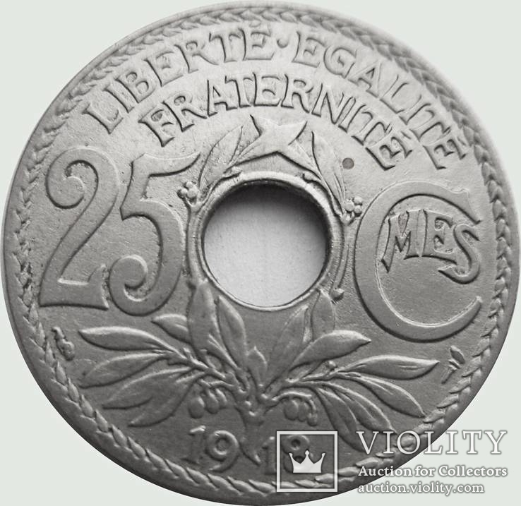 83.Франция 25 сантимов, 1918 год
