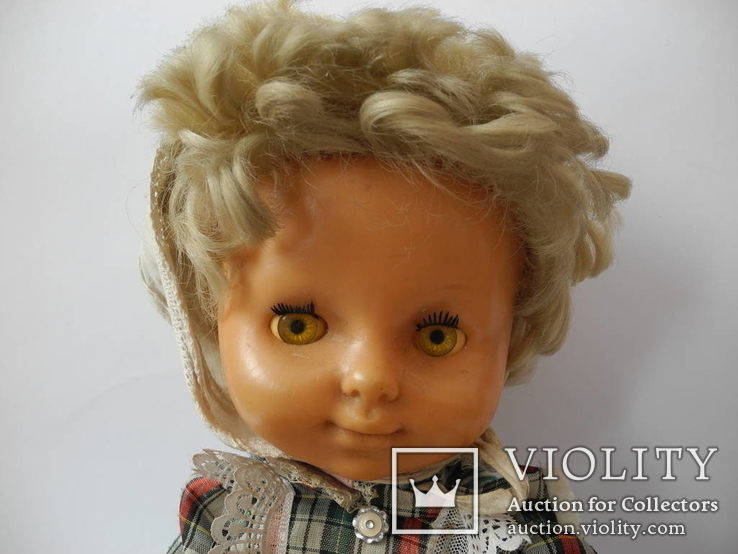 Старая кукла из СССР ( пластмас , клеймо ), фото №3