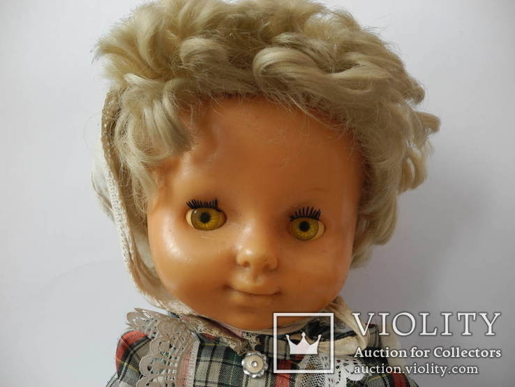 Старая кукла из СССР ( пластмас , клеймо ), фото №4