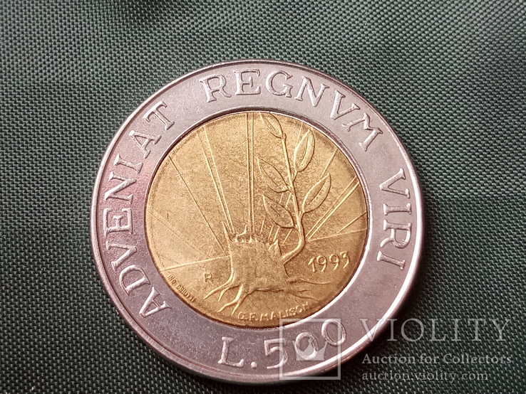 500 лир 1992 и 1993 ( Сан-Марино, 2 монеты), фото №2