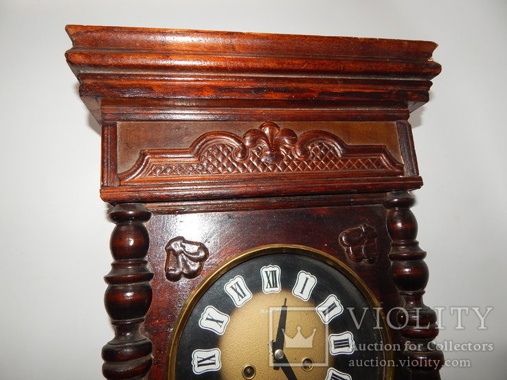 Часы настенные ссср с боем янтарь хенд мейд 0355, фото №3
