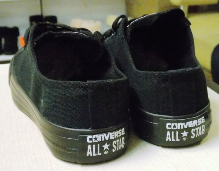 0154 Кеды Converse All Star Черные, 38 размер 24.5 см Стелька, фото №7