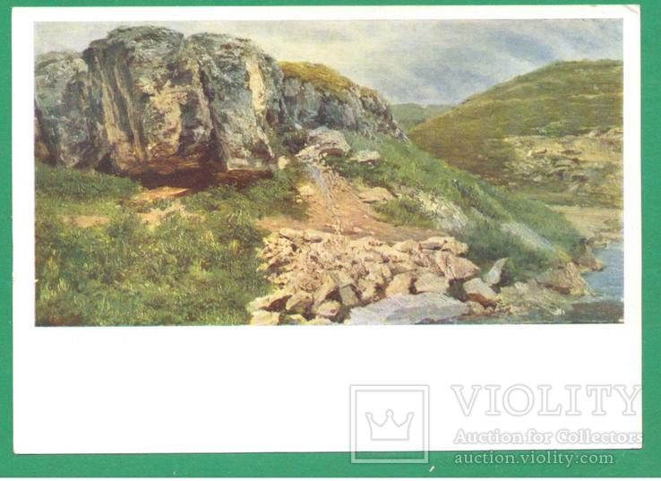 1962 Живопись Пейзаж Ярошенко "Вид гористой местности", фото №2