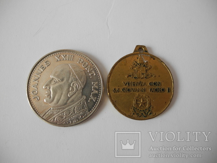 Две медали Ватикан, фото №2