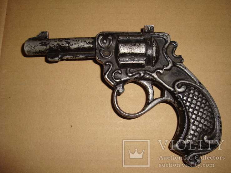 Пистолет игрушка цельнолитой СССР, фото №2