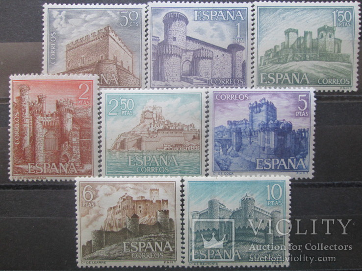 Испания 1967 Замки ** серия