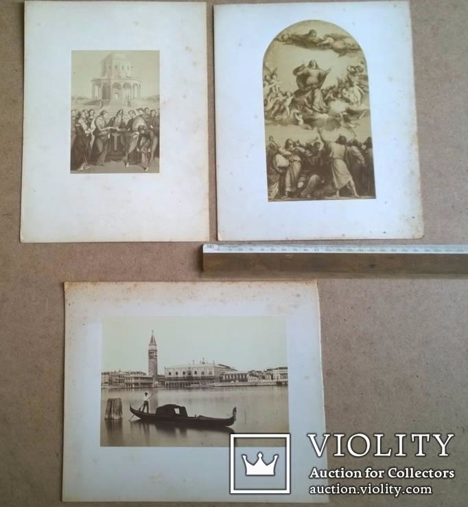 Три итальянские старинные фотографии XIX века знаменитые фотографы Карло Ная Дж. Броги, фото №3