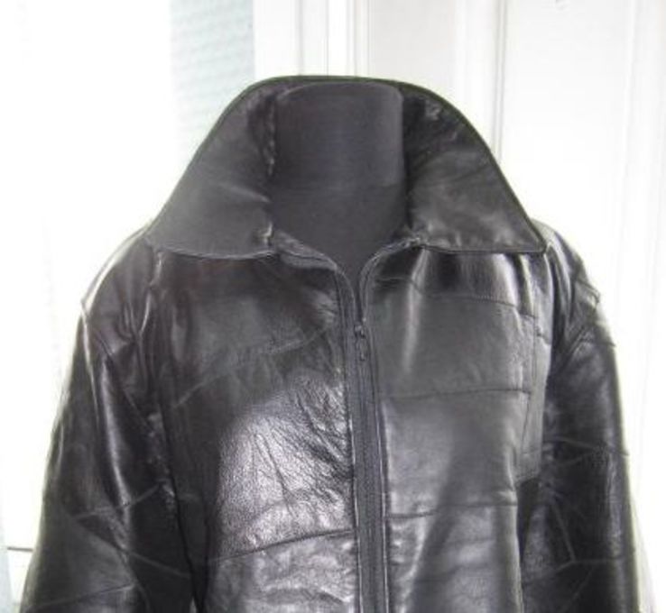Оригинальная женская кожаная куртка ELGROS. XXL. Лот 97, фото №9
