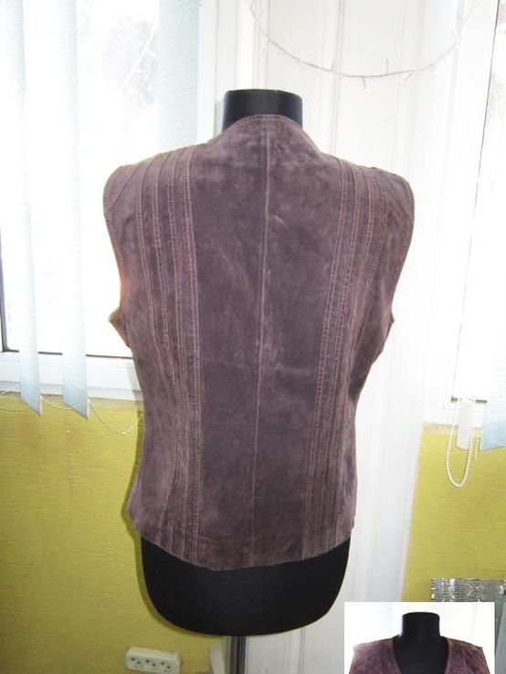 Классная женская  кожаная жилетка H.I.S. Jeans.  Лот 104, фото №4