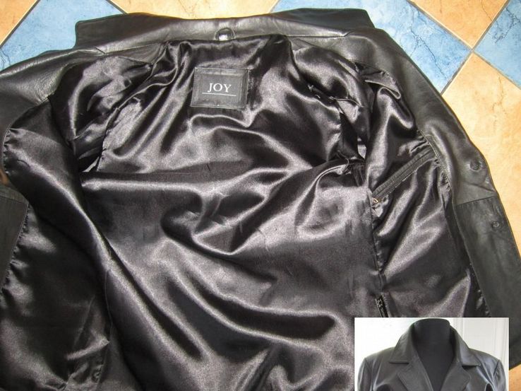 Модная  женская кожаная куртка-пиджак JOY.  Лот 112, фото №5