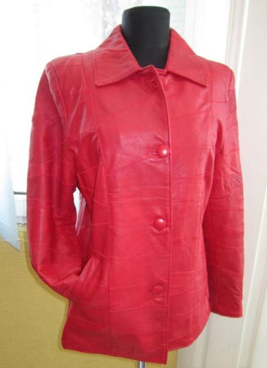 Модная оригинальная женская кожаная куртка. Лот 114, photo number 3