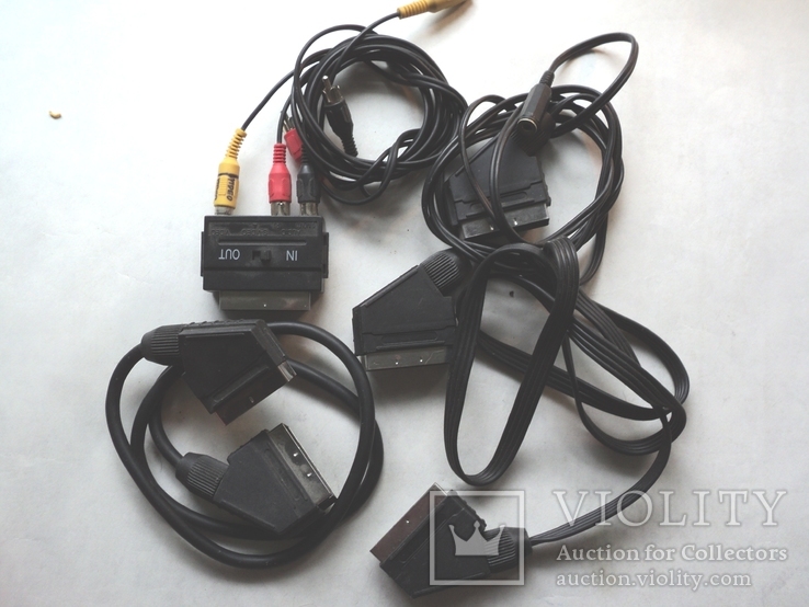 SCART, RCA кабель, видео / аудио шнуры