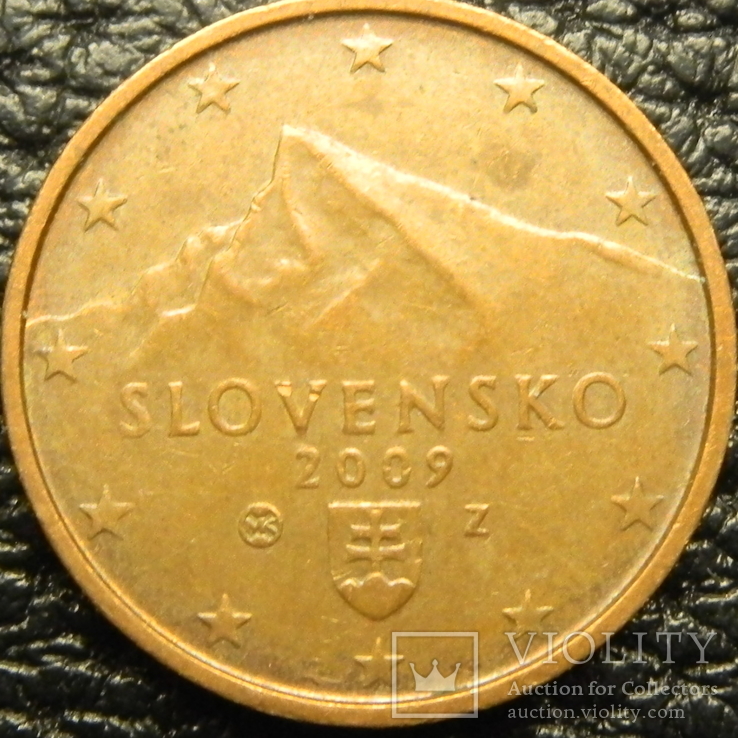 2 євроценти Словаччина 2009, фото №2