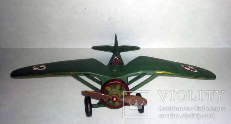 Венская бронза: модель польського истребителя PZL.P7 , 1930тые годы., фото №3