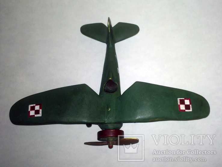 Венская бронза: модель польського истребителя PZL.P7 , 1930тые годы., фото №5
