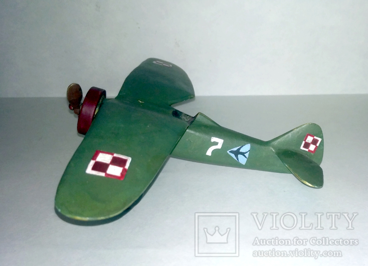 Венская бронза: модель польського истребителя PZL.P7 , 1930тые годы., фото №7