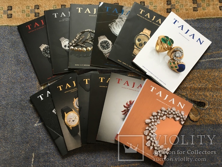 12 Каталогов аукциона "Tajan" Ювелирные изделия, Часы, 2015-2017, фото №2