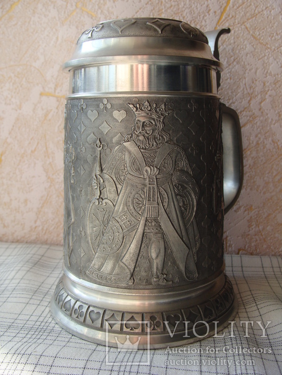 Коллекционная Пивная Кружка Бокал. Клеймо Etain Röders Pewter Zinn ARS., фото №3