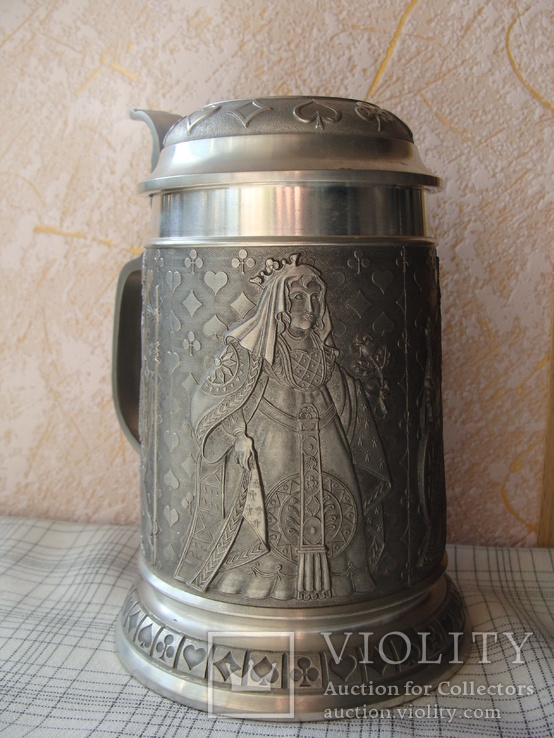 Коллекционная Пивная Кружка Бокал. Клеймо Etain Röders Pewter Zinn ARS., фото №4