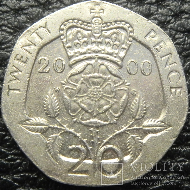 20 пенсів Британія 2000, фото №2
