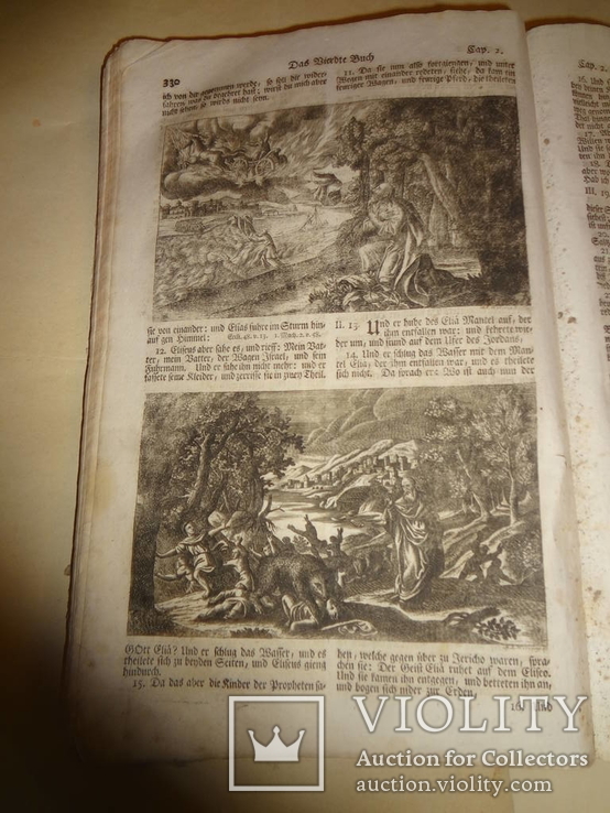 1763 Готическая Библия Огромного Формата с гравюрами, фото №4