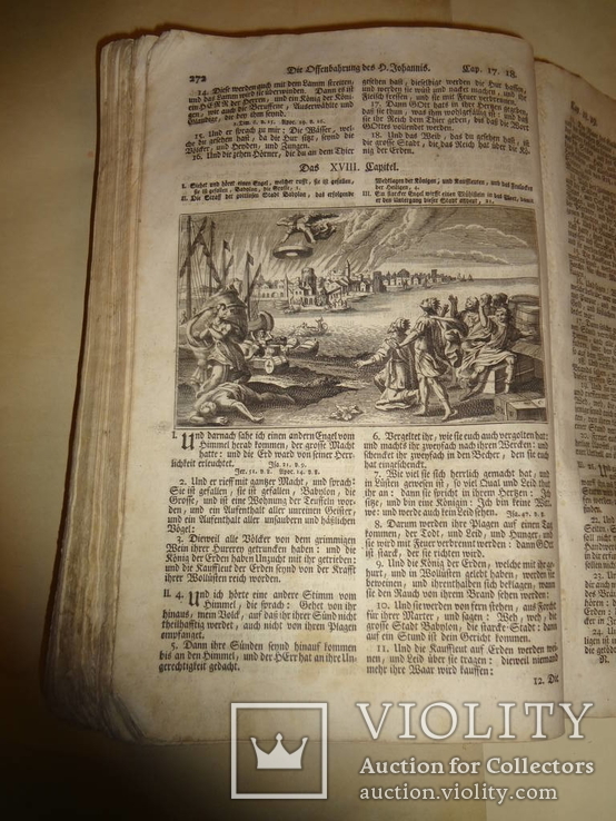 1763 Готическая Библия Огромного Формата с гравюрами, фото №7