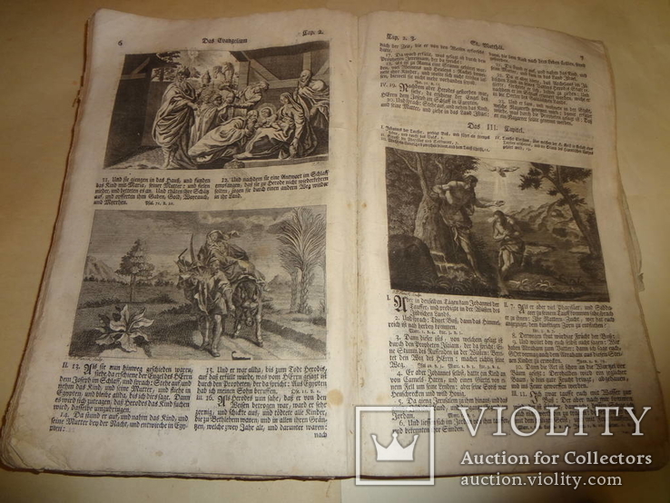 1763 Готическая Библия Огромного Формата с гравюрами, фото №8