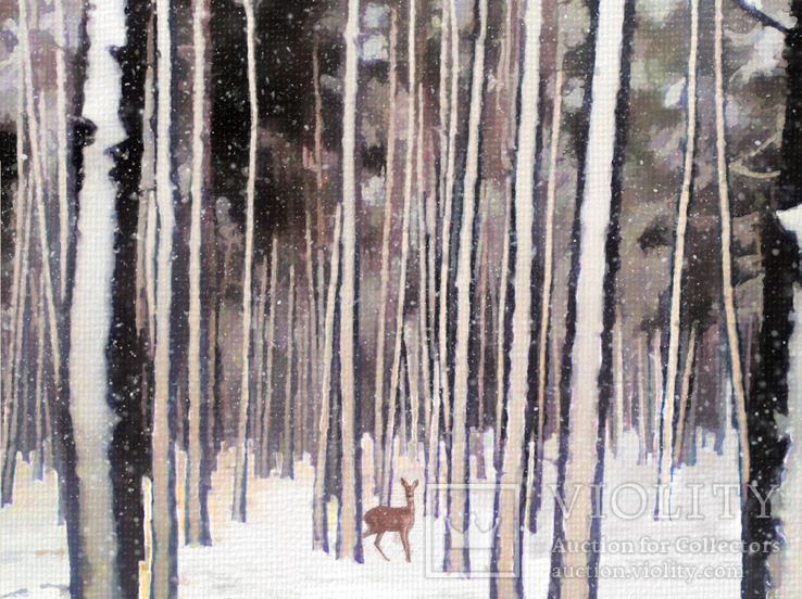 Winter forest. Принт., фото №3