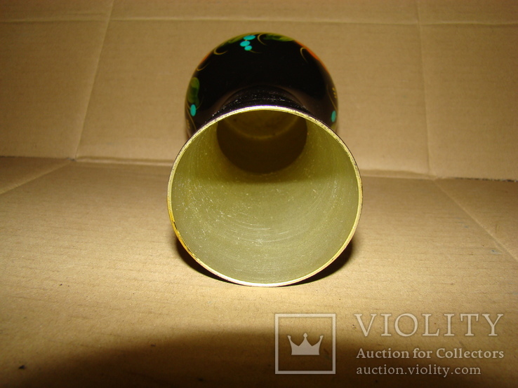 Алюминиевая ваза с росписью, фото №7