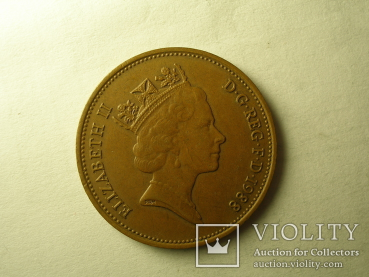 Англія 1971 р. Діаметр монети 26 мм, фото №3
